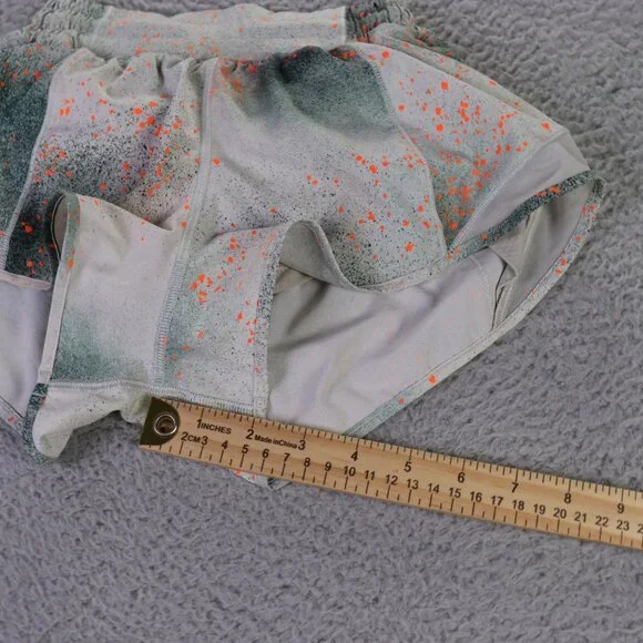 Lululemon Hotty Hot Short Womens 2 Gray Printed LR Lined 2.5" Athletic Running - Picture 5 of 11